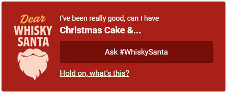 #WhiskySanta Wish button