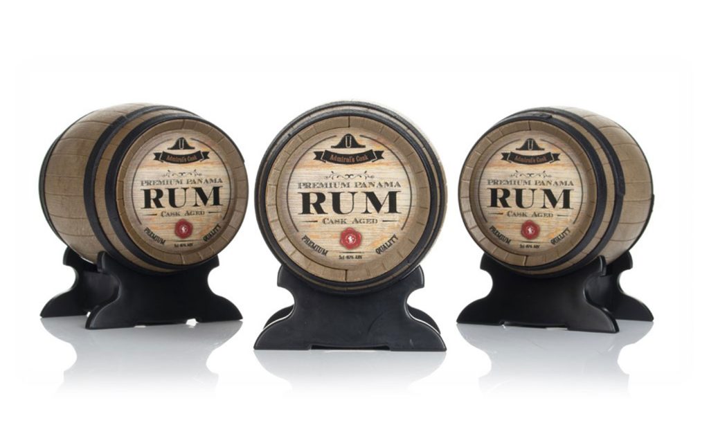 Admiral's Cask Dark Rum Barrel Gift Set (3 x 50ml)