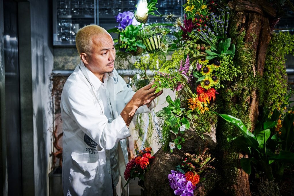 Azuma Makoto working on his masterpiece Glenmorangie