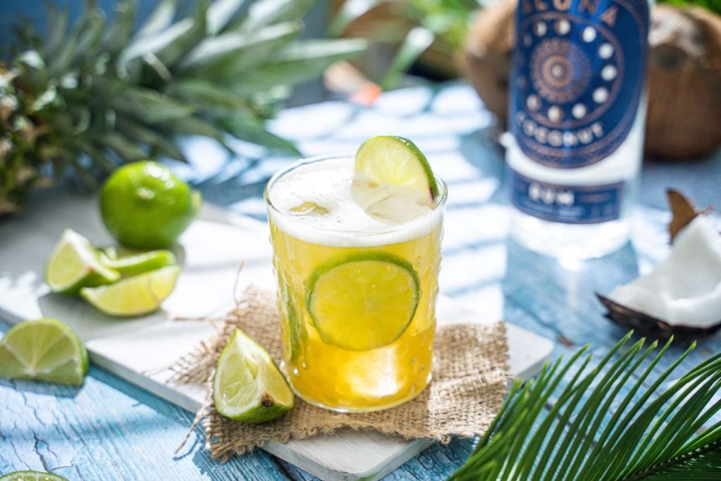 Pina Colada with Aluna rum