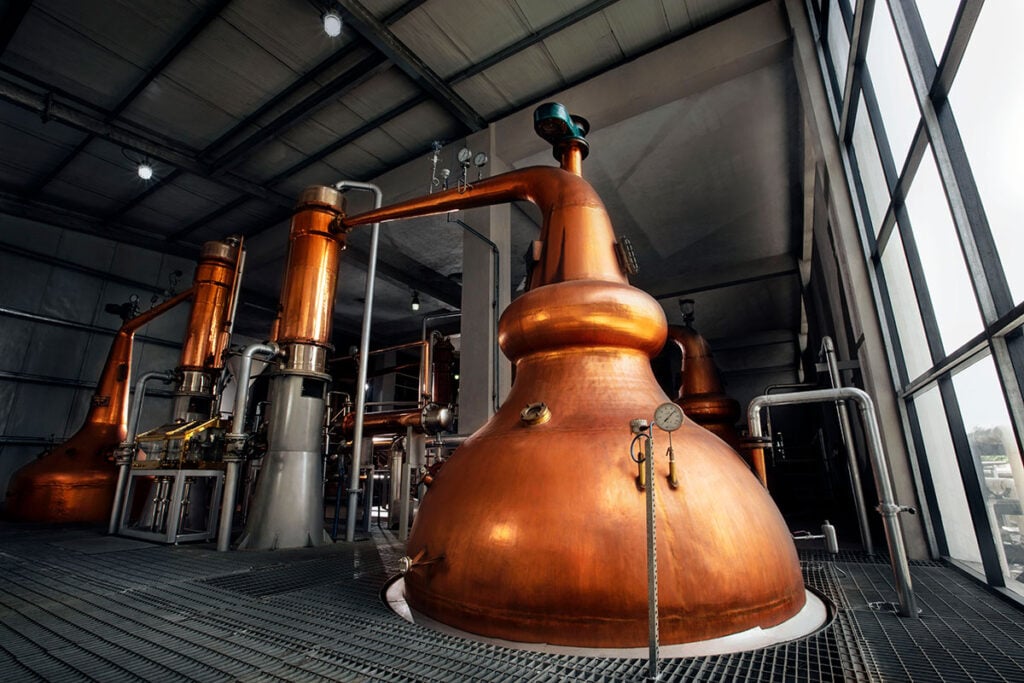 Paul John Indian whisky pot stills, where Michael d'Souza creates its single malt