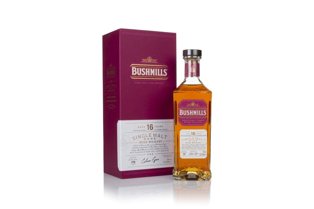 Irish whiskey classic Bushmills 16 Year Old