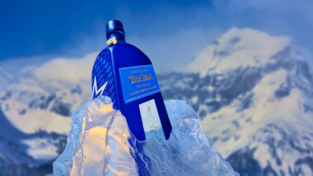 Johnnie Walker Blue Label Ice Chalet is made with whisky from Scotland's coldest distilleries
