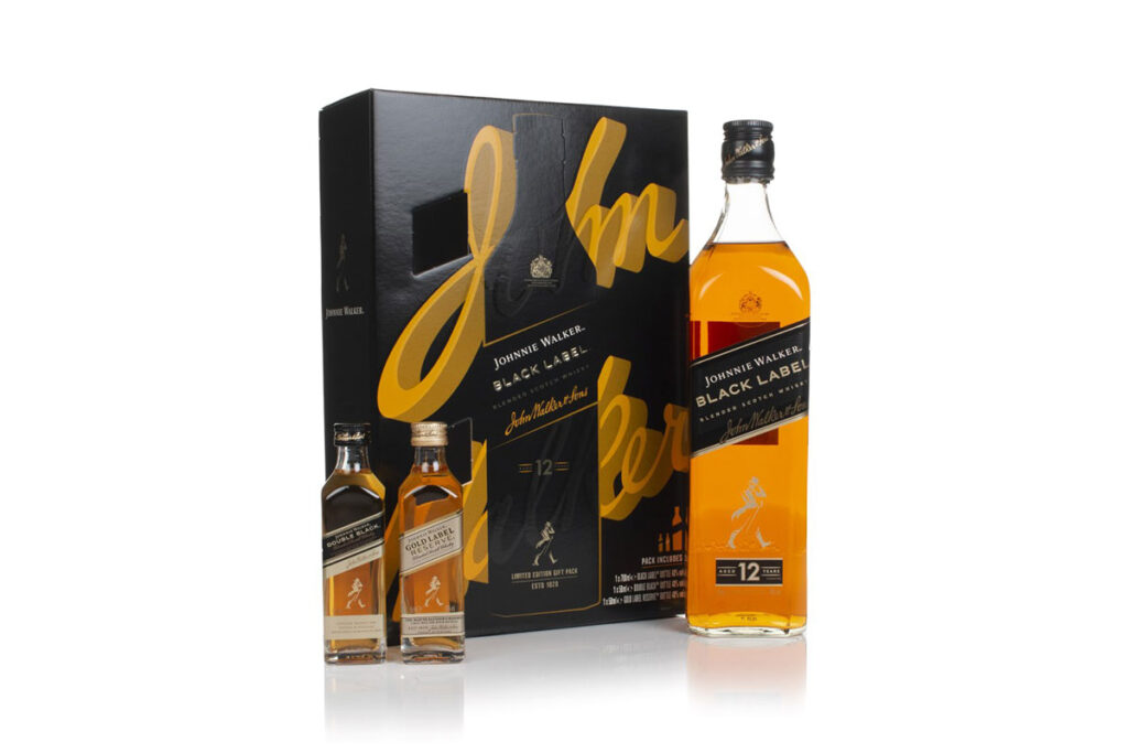 A perfect Secret Santa gift: Johnnie Walker Black Label 12 Year Old Gift Pack Whisky