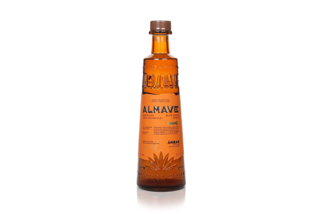 One of our Top 10 Tequilas for Christmas 2024 – Almave Ambar Non-Alcoholic Blue Agave Spirit