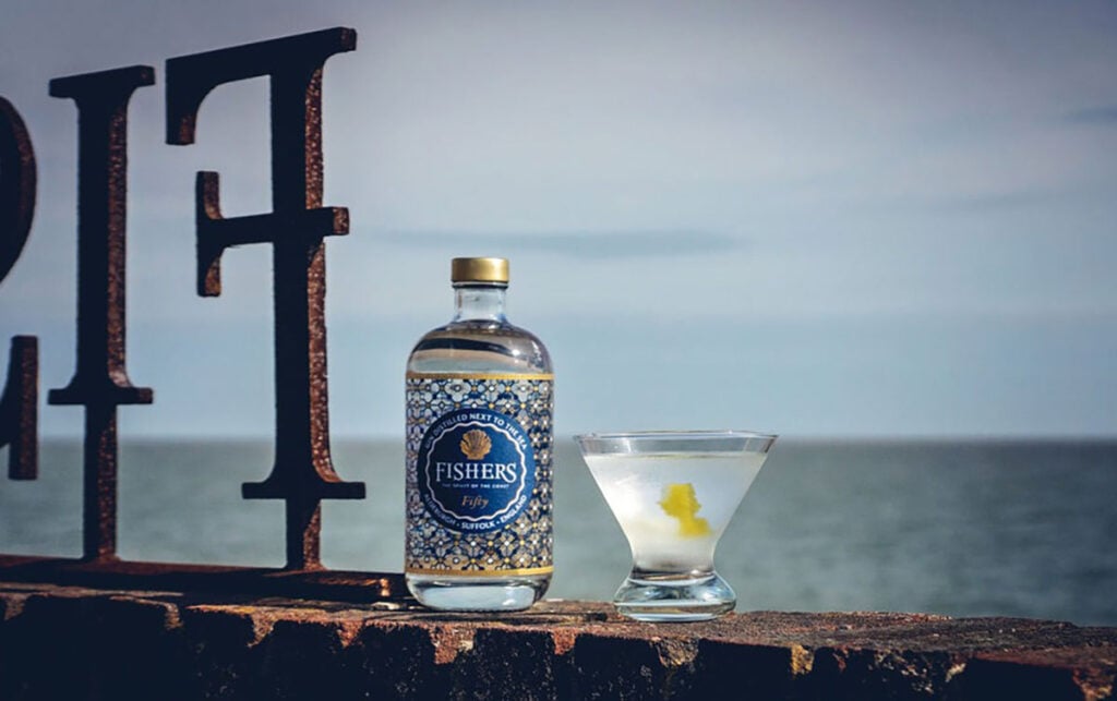 Fisher’s Gin makes a good Martini