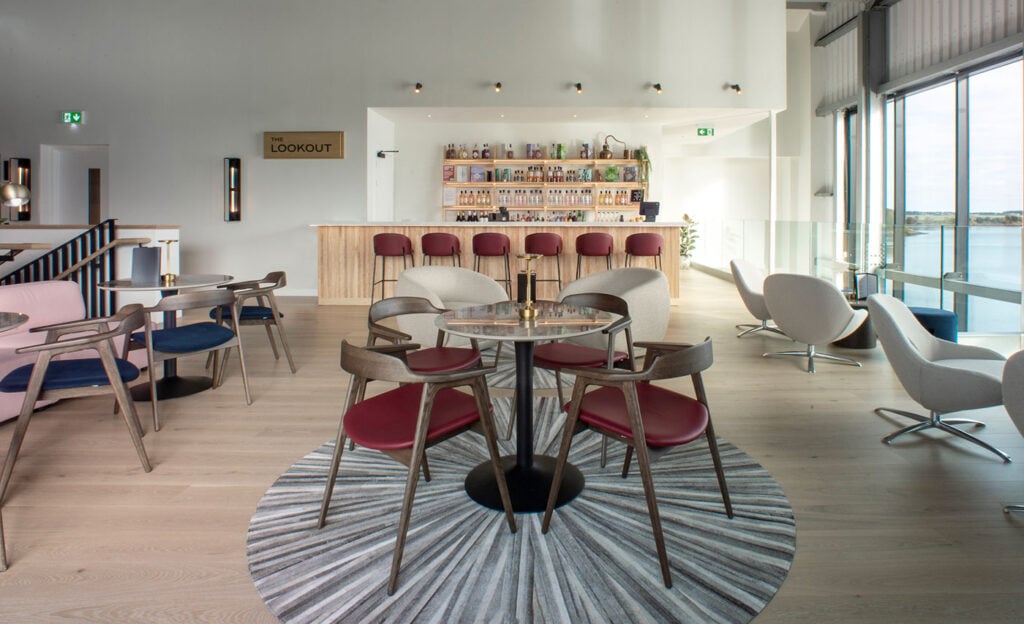 The Lookout inside Eden Mill new St Andrews distillery bar
