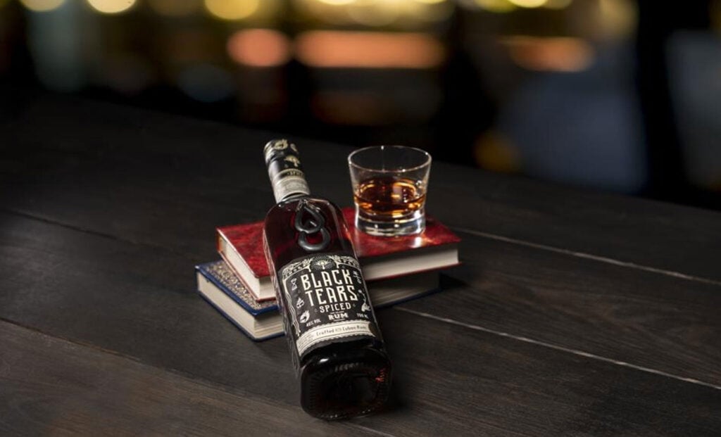 Best rum gifts Christmas include Black Tears Spiced Rum from Master of Malt