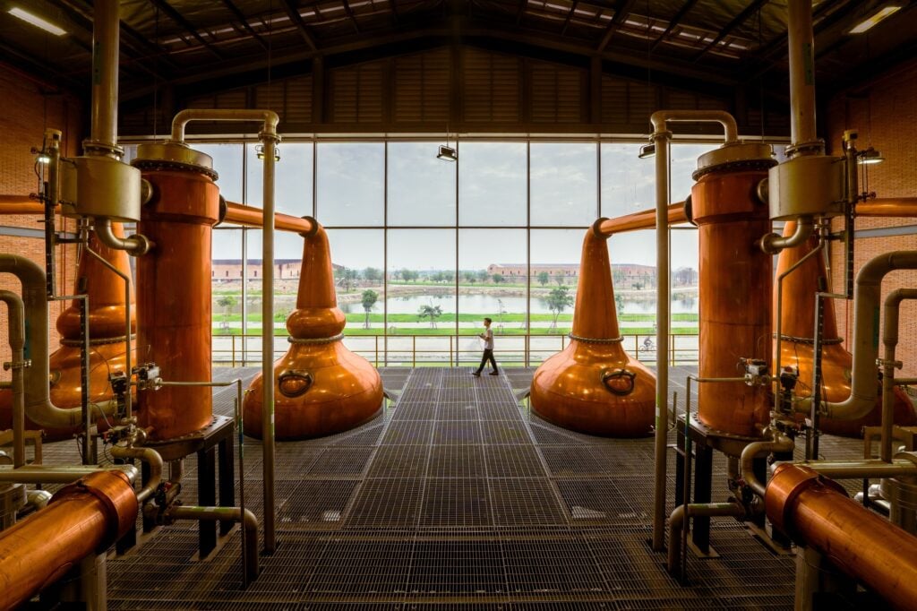 The stillhouse at Prakaan Thai Whisky Distillery