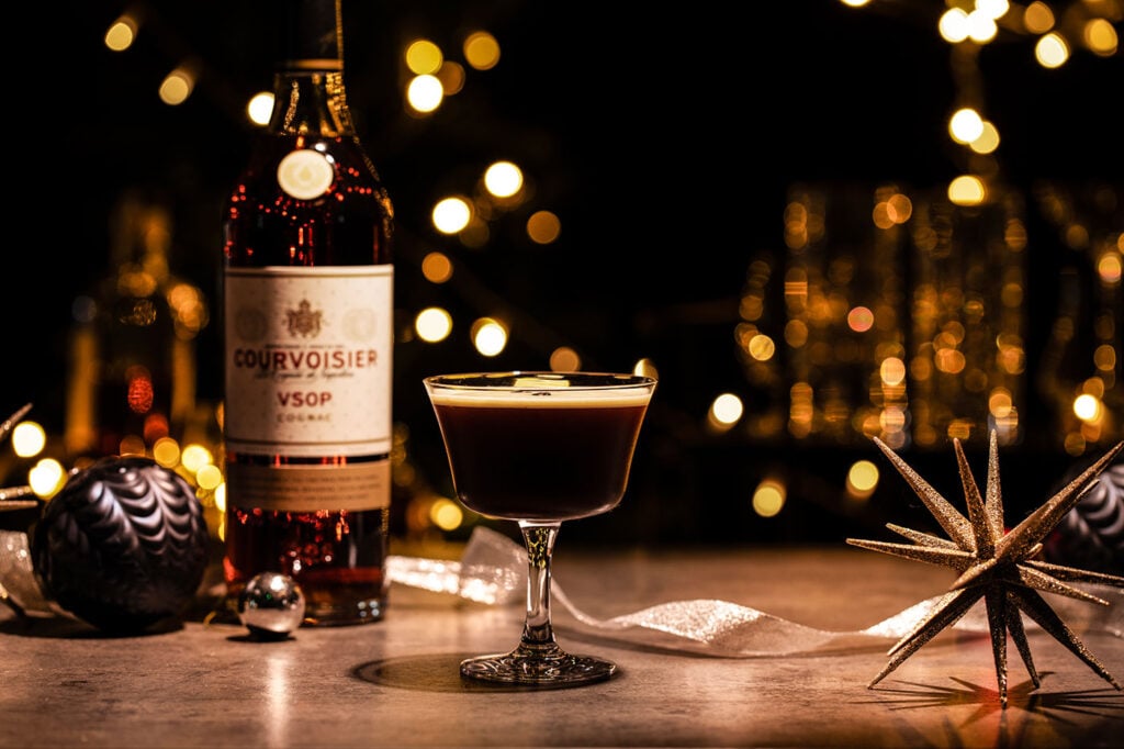 Simple Christmas Cocktails for your Christmas Party: The Hazelnut Espresso Martini with Courvoisier VSOP