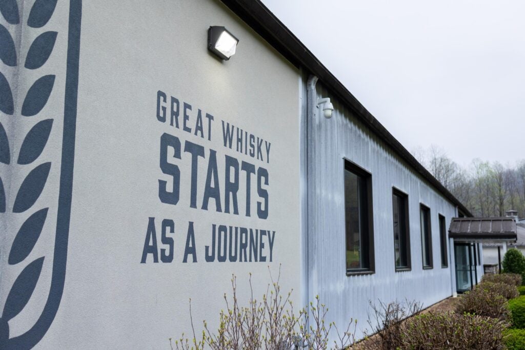 A slogan on the wall of the Virginia Distillery Co.
