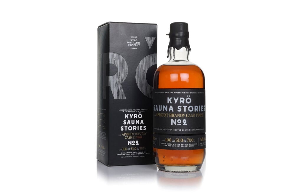 A bottle of Kyrö Sauna Stories No.2