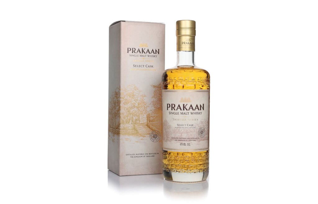 A bottle of Prakaan Select Cask