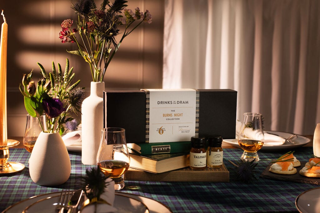The Master of Malt Burns Night Tasting Set at a Burns Night Supper