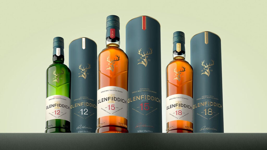 The 2026 Glenfiddich redesign across the core range