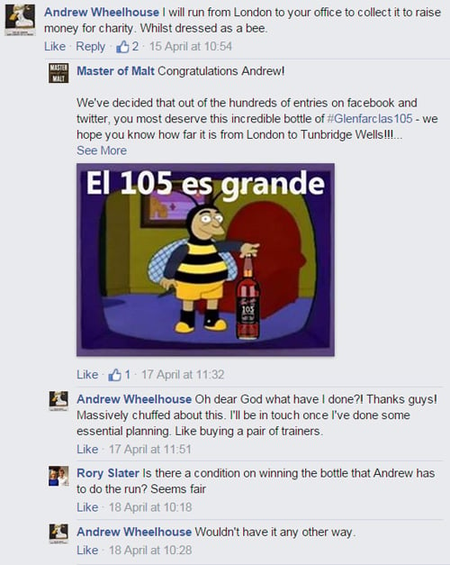 Charity Bee Suit Run Facebook Winner