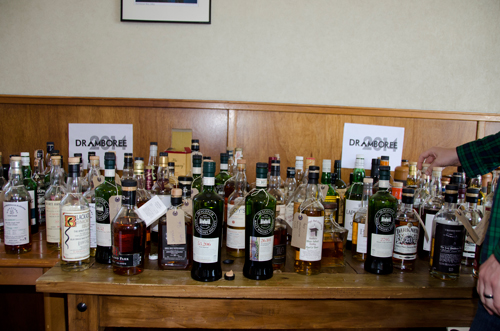 Dramboree 2014 Whisky Table