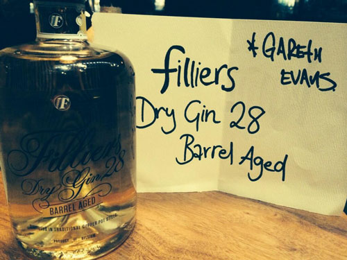Gin, Sin & 5 Soaking Barrels Filliers Dry Gin 28 - Barrel Aged Gareth Evans