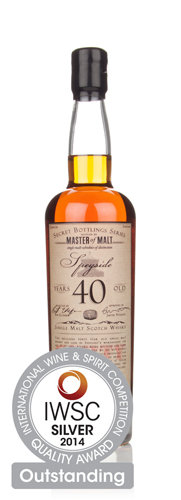Master of Malt 40 Year Old Speyside IWSC 2014 Silver Outstanding