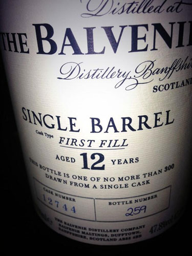 Balvenie 12 Year Old Single Barrel First Fill