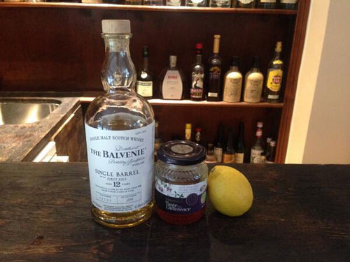 Scottish Gold Rush Ingredients: Balvenie whisky, honey, lemon
