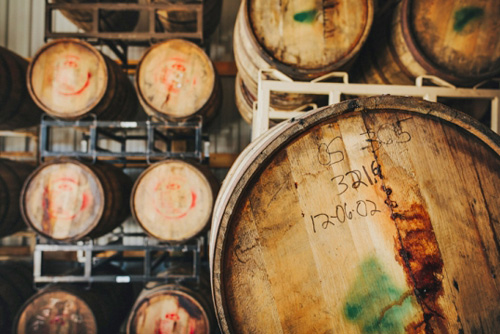whiskey barrels smooth ambler distillery