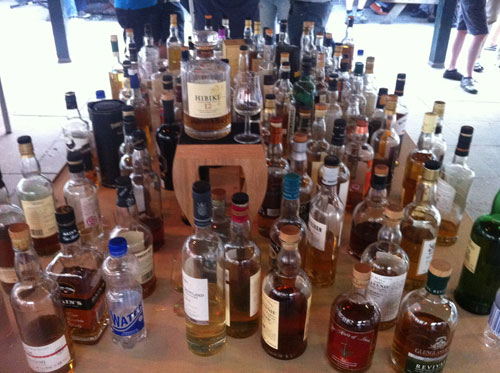 The Maltstock 2012 whisky altar