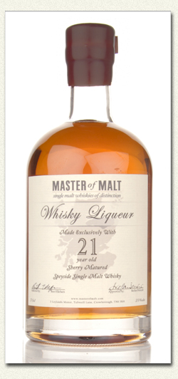 Master of Malt 21 Year Old Speyside Whisky Liqueur 