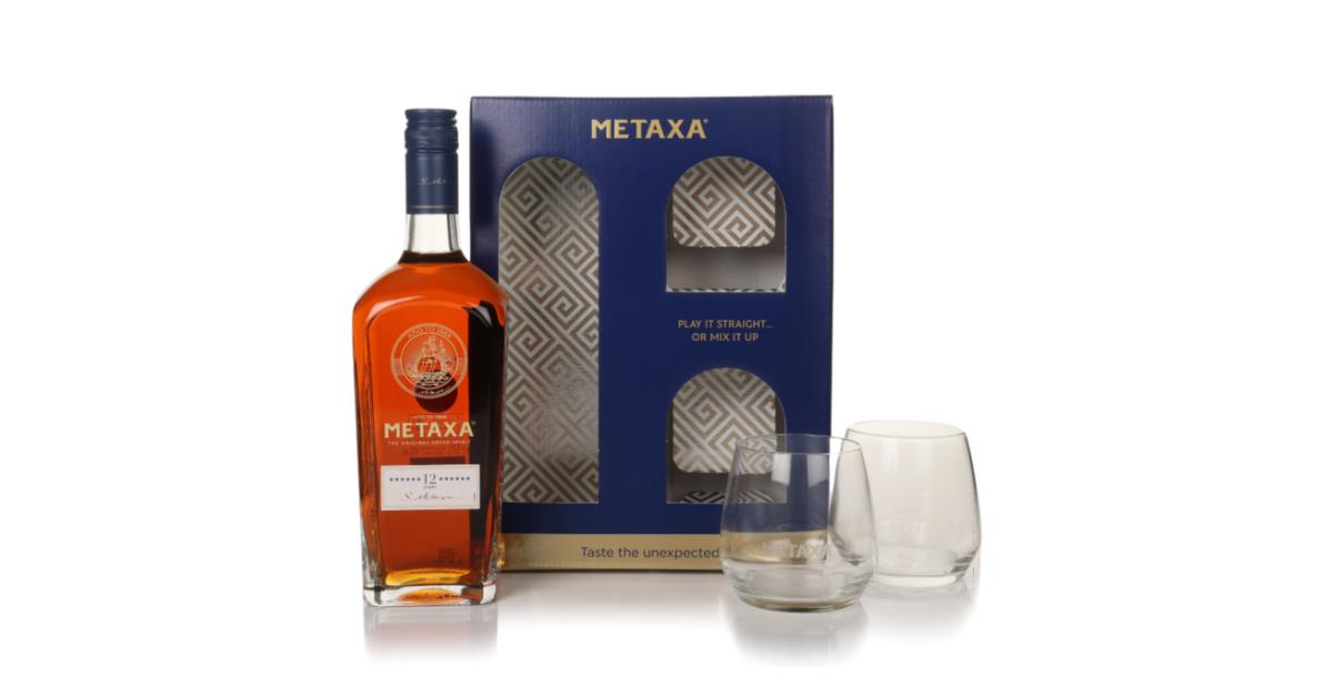 Metaxa 12 Stars Gift Set with 2x Glasses Brandy | Master of Malt