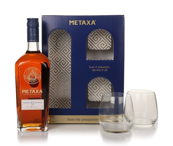 Metaxa 12 Stars Gift Set with 2x Glasses