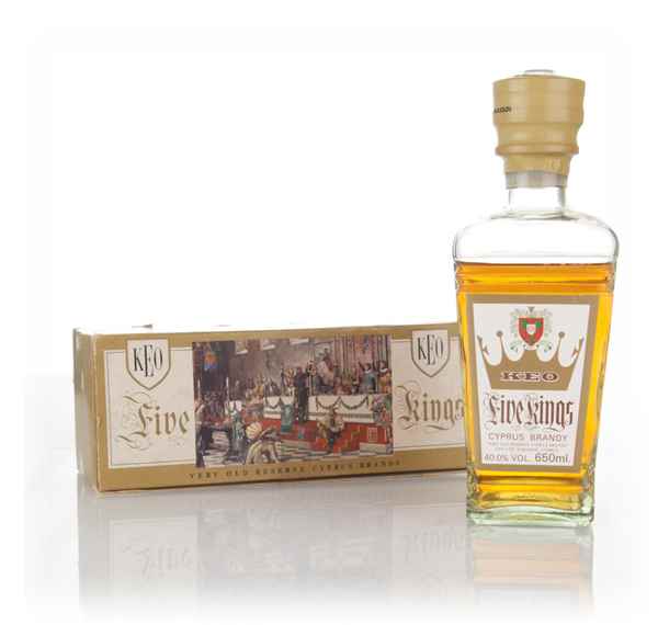 KEO Five Kings Cyprus Brandy - 1970s