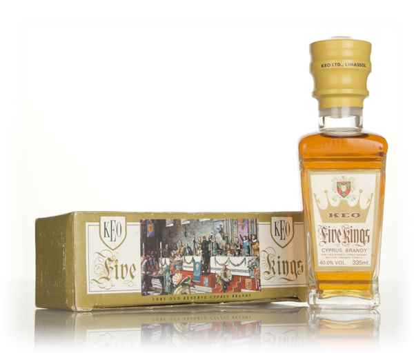 KEO Five Kings Cyprus Brandy (33.5cl) - 1970s