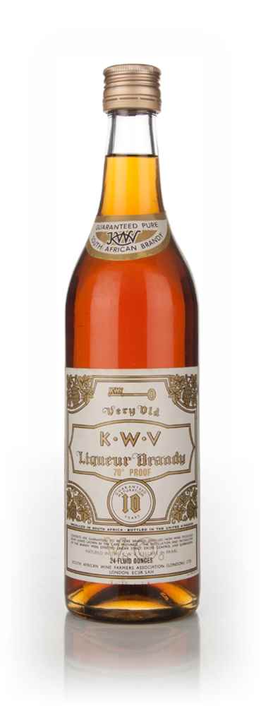 KWV 10 Year Old Liqueur Brandy - 1970s