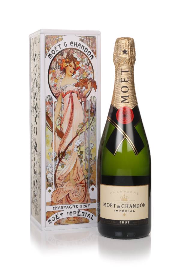 Moët & Chandon Brut Imperial - Mucha Tin 2024 Woman in Flower Dress product image