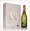 Perrier-Jouët 2002 Belle Epoque Brut with 2 Champagne Flutes
