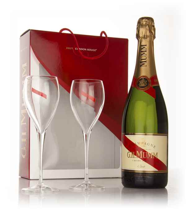 Mumm Cordon Rouge Gift Pack with 2x Glasses