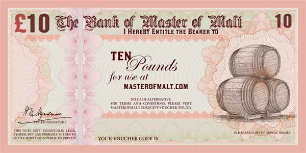 £10 Master of Malt Gift Voucher