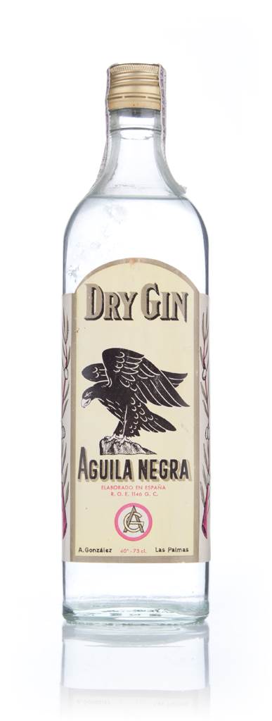 Aguila Negra Dry Gin - 1960s product image