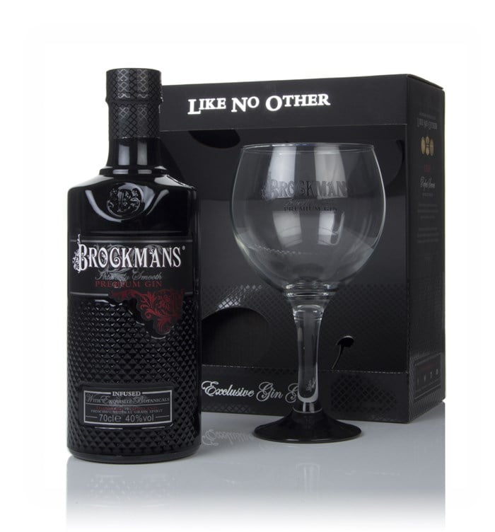 Brockmans Intensely Smooth Gin Gift Pack with Glass