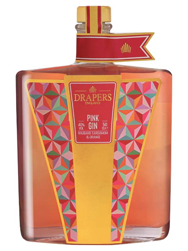 Drapers England Pink Gin - Rhubarb, Cardamom & Orange product image