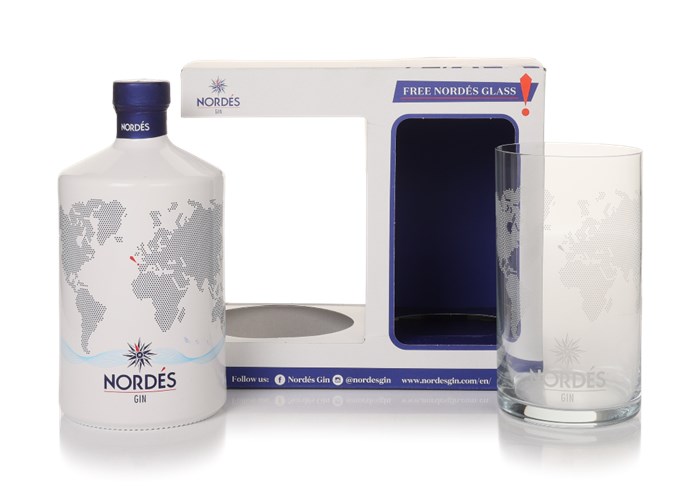 Nordes Atlantic Galician Gin Gift Pack with Glass 70cl