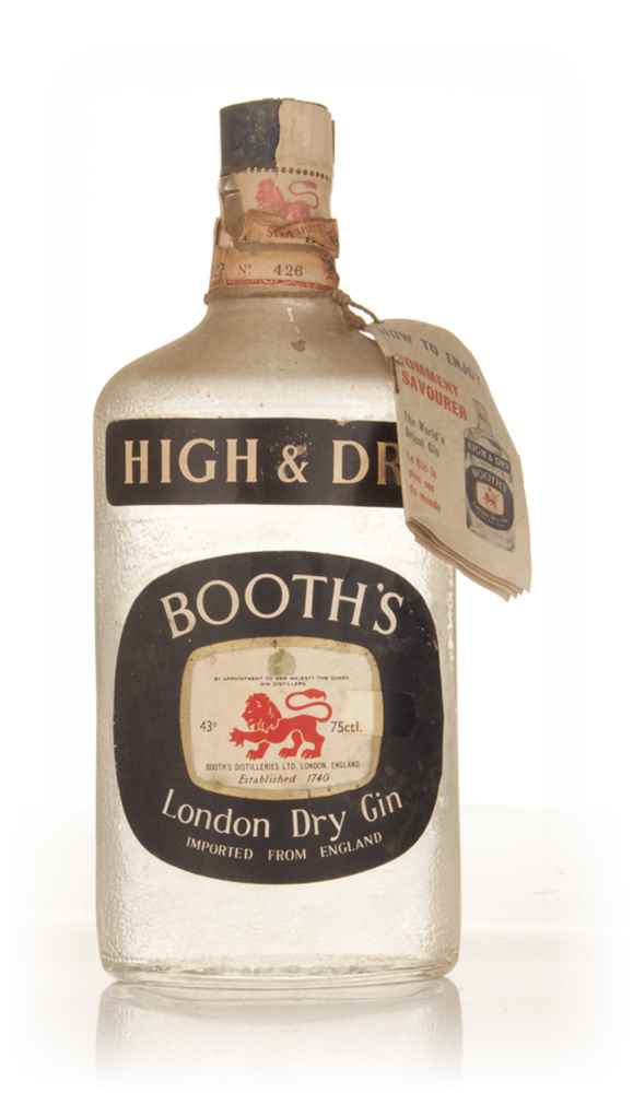 Booth’s High & Dry London Dry Gin - 1950s