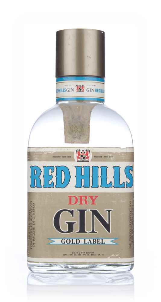 Red Hills Dry Gin Gold Label - 1960s