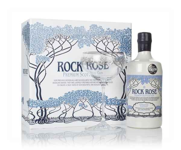 Rock Rose Gin Gift Pack with Glass