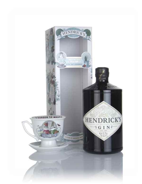 Hendrick's Gin - Unusual Garden Gift Box with Tea Cup