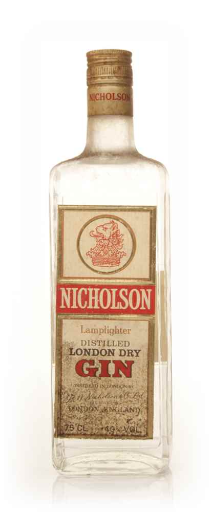 Nicholson Lamplighter London Dry Gin - 1970s