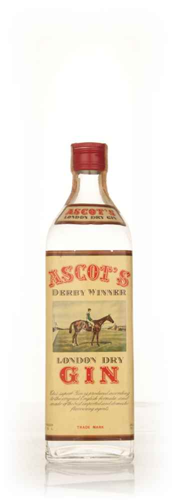 Ascot’s Derby Winner London Dry Gin - 1960s
