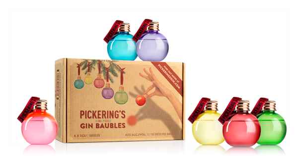 Pickering's Gin Christmas Baubles