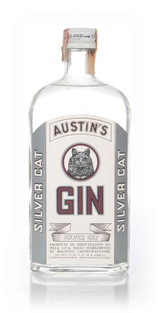 Austin's Silver Cat Gin - 1970s