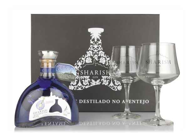 Sharish Blue Magic Gin Gift Pack with 2x Glasses